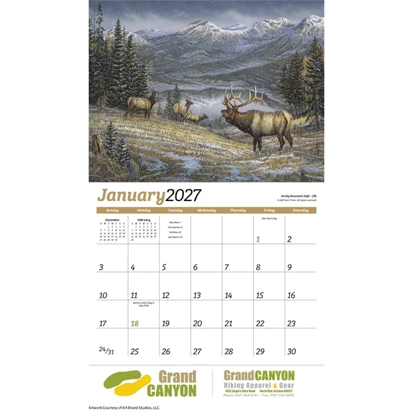 Wildlife Collection Appointment Calendar - Stapled... from ASI 40480 Koozie Group / HotLine®