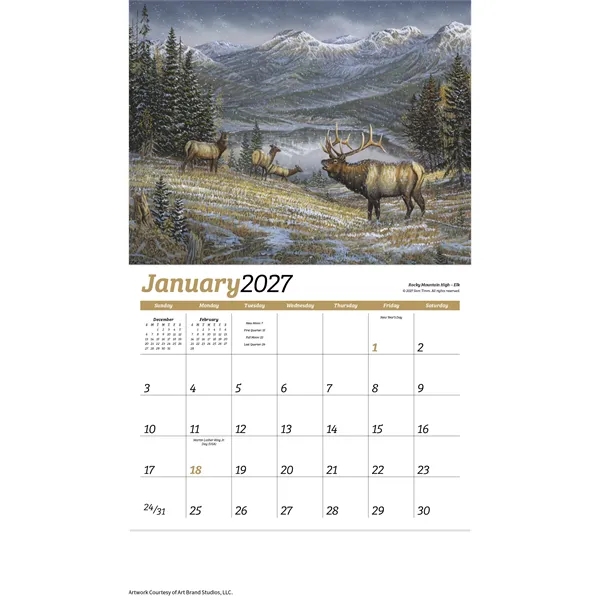 Wildlife Collection Appointment Calendar - Stapled... from ASI 40480 Koozie Group / HotLine®