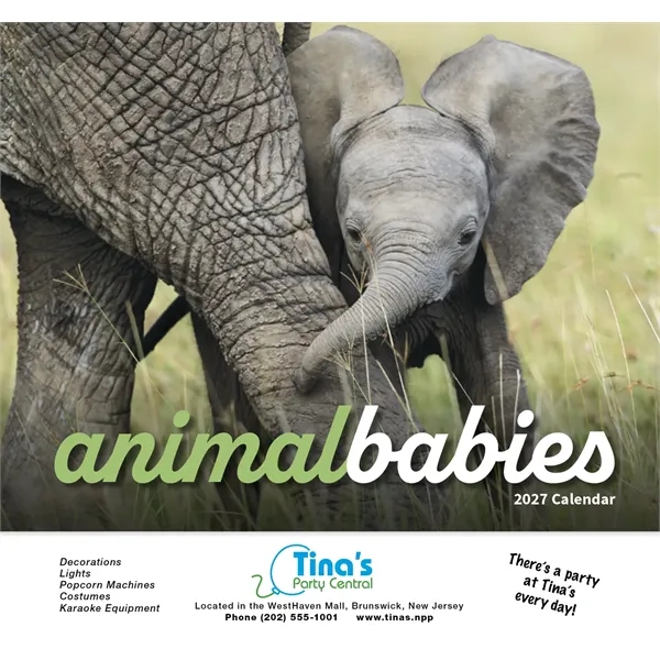 Animal Babies Appointment Calendar - Stapled... from ASI 40480 Koozie Group / HotLine®