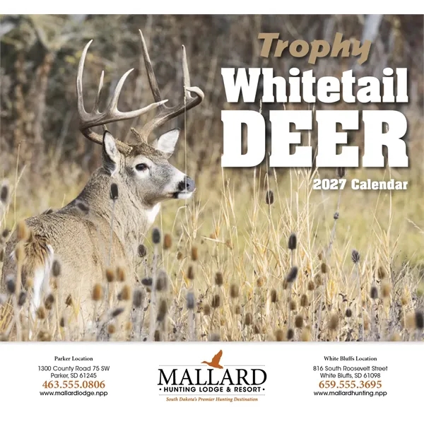 Trophy Whitetail Deer Appointment Calendar - Stapled... from ASI 40480 Koozie Group / HotLine®