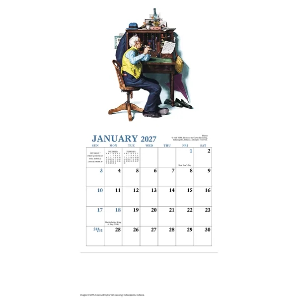 Norman Rockwell Mini Calendar... from ASI 40480 Koozie Group / HotLine®