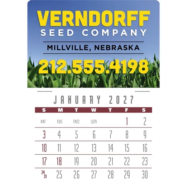 4C Press-N-Stick Header Contemporary Calendar (13-Month)... from ASI 40480 Koozie Group