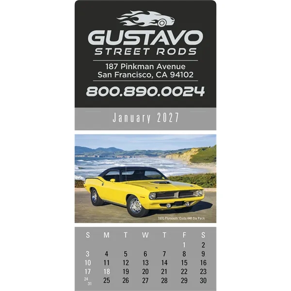Press-N-Stick Cruisin' Cars Calendar... from ASI 40480 Koozie Group