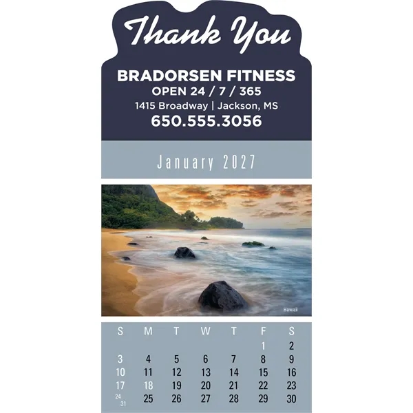 Press-N-Stick Scenic Calendar... from ASI 40480 Koozie Group