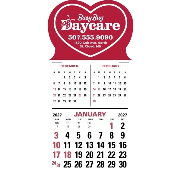 Press-N-Stick 3-Month Vertical Calendar... from ASI 40480 Koozie Group