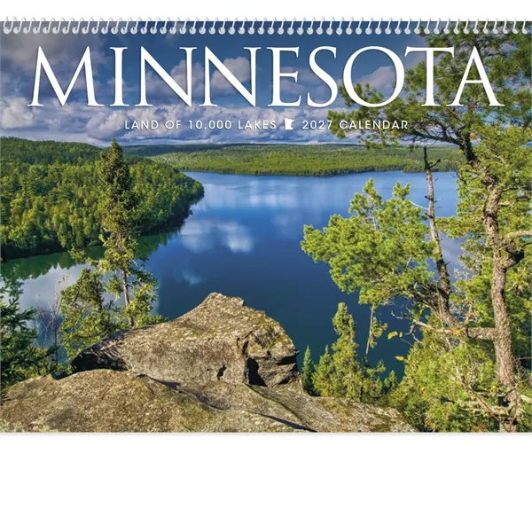 11 x 19 2024 Minnesota calendar on 70# glossy paper with... from ASI 40480 Koozie Group / Norwood Triumph Calendar