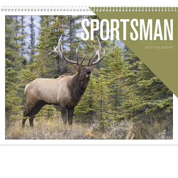 2024 Sportsman wall calendar with brilliant photography and customization options.... from ASI 40480 Koozie Group / Norwood Triumph Calendar