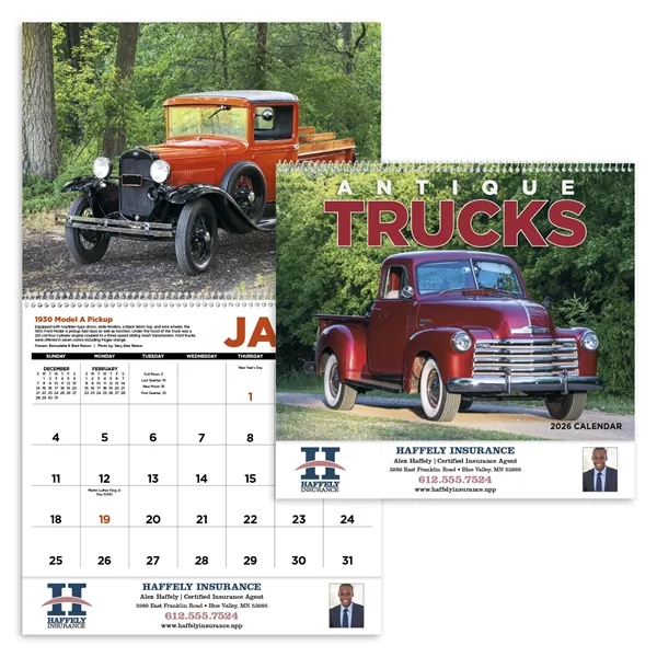 Antique Trucks... from ASI 40480 Koozie Group / Norwood Triumph Calendar