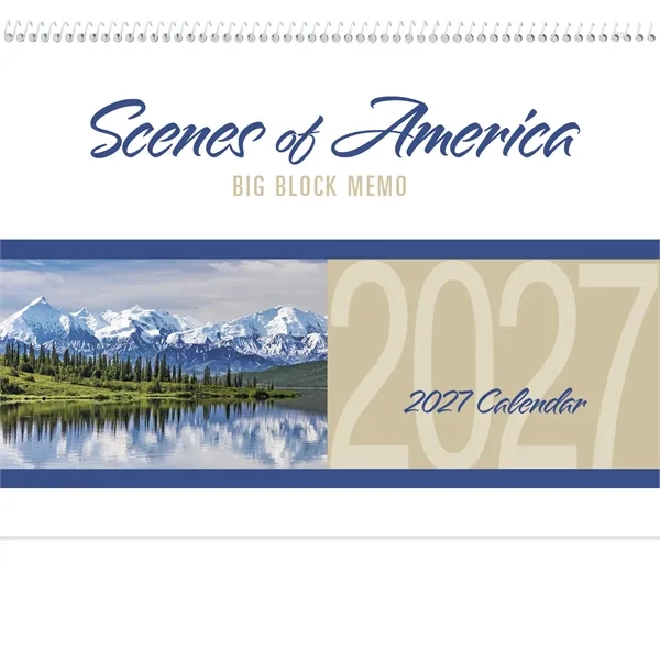 Scenes of America Big Block Memo... from ASI 40480 Koozie Group / Norwood Triumph Calendar