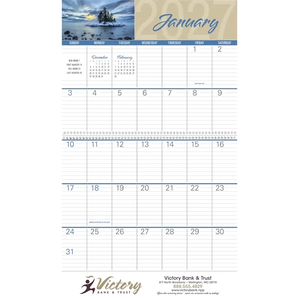 Scenes of America Big Block Memo... from ASI 40480 Koozie Group / Norwood Triumph Calendar