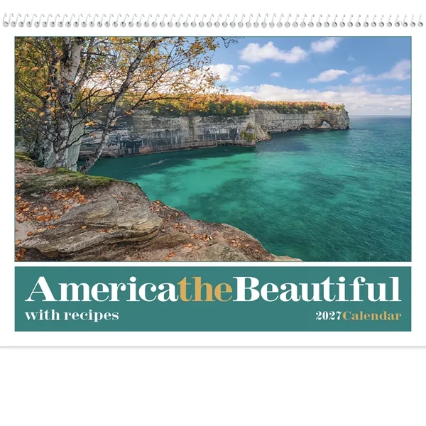America the Beautiful with Recipes... from ASI 40480 Koozie Group / Norwood Triumph Calendar