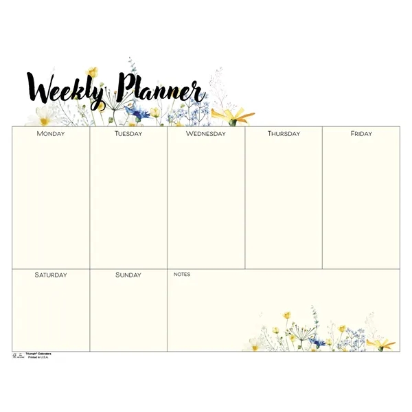 Small Weekly Desk Pad - Floral... from ASI 40480 Koozie Group