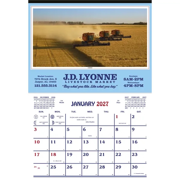 Farm Calendar... from ASI 40480 Koozie Group