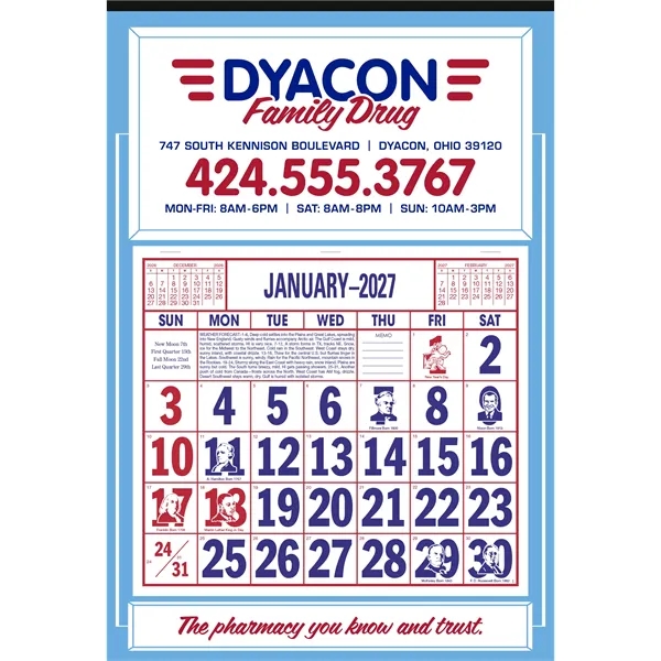 Apron Calendar... from ASI 40480 Koozie Group