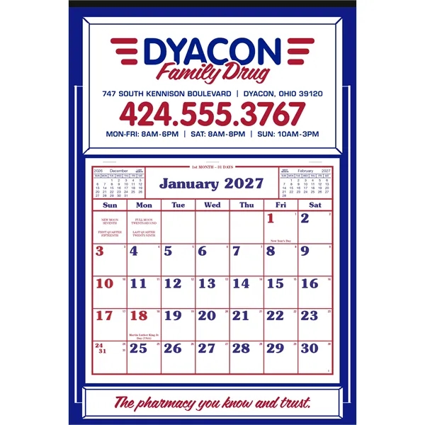 Apron Calendar... from ASI 40480 Koozie Group