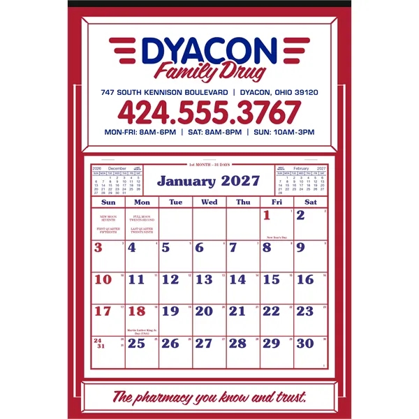 Apron Calendar... from ASI 40480 Koozie Group