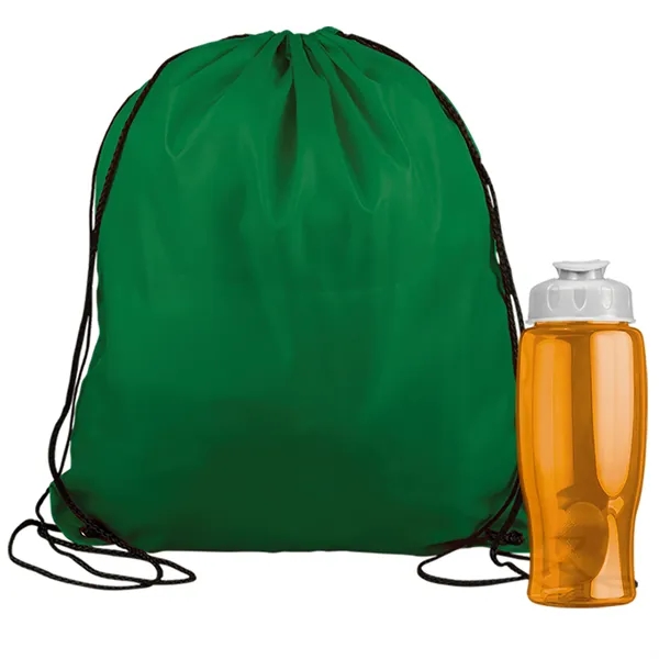 Drawstring backpack in a bottle combo kit.... from ASI 40480 Koozie Group
