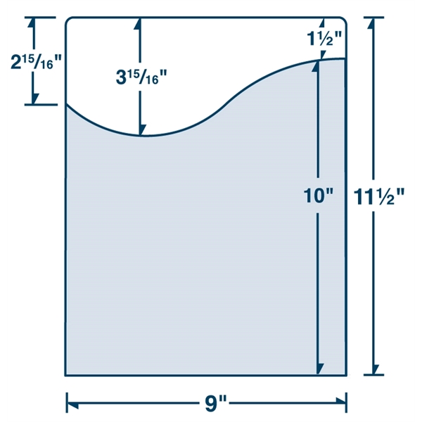 Printed Wavy Pocket Page Folder 9" x 11-1/2"... from ASI 32050 Admore / Admore®
