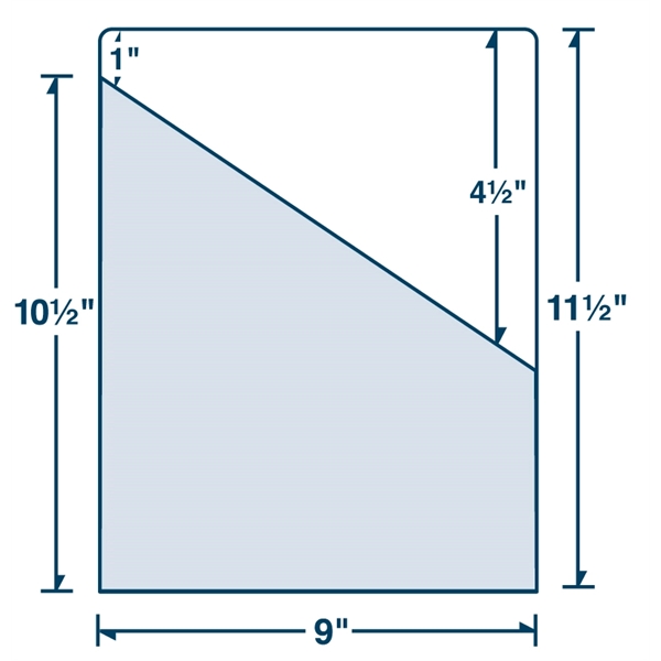 Angled Pocket Page Folder with One Color Print measures 9" x... from ASI 32050 Admore / Admore®