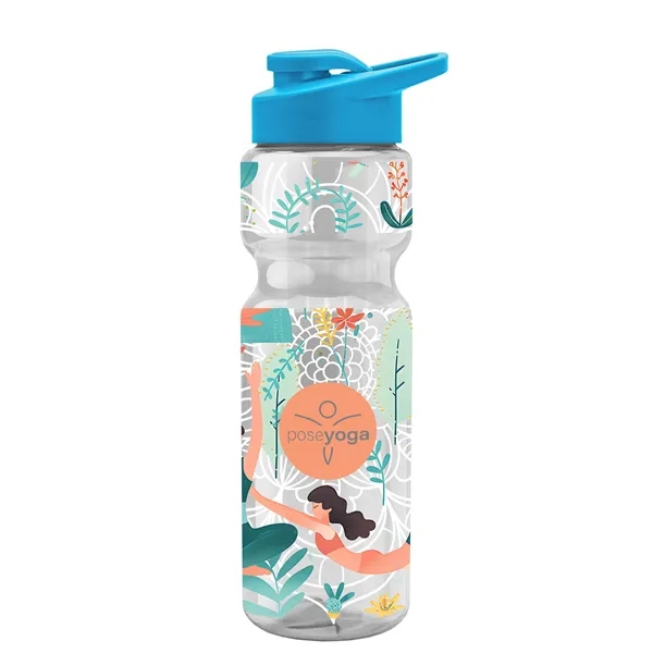 Champion 28 Oz. Transparent Bottle - Drink Thru Lid and Large... from ASI 40480 Koozie Group