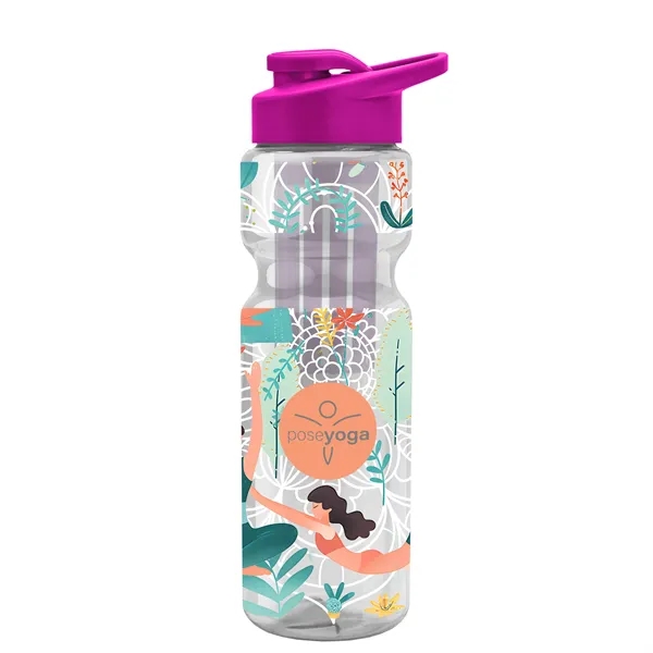 Champion 28 Oz. Transparent Bottle - Drink Thru Lid and Large... from ASI 40480 Koozie Group