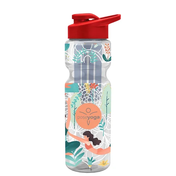 Champion 28 Oz. Transparent Bottle - Drink Thru Lid and Large... from ASI 40480 Koozie Group