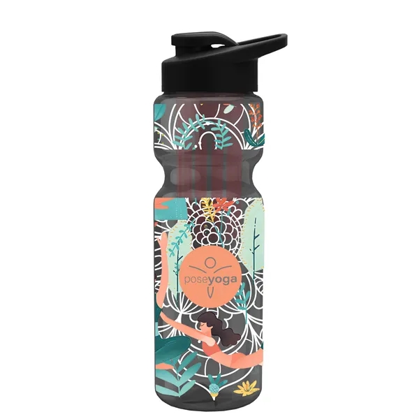 Champion 28 Oz. Transparent Bottle - Drink Thru Lid and Large... from ASI 40480 Koozie Group