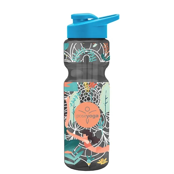 Champion 28 Oz. Transparent Bottle - Drink Thru Lid and Large... from ASI 40480 Koozie Group