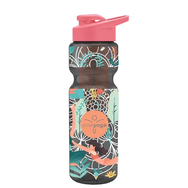 Champion 28 Oz. Transparent Bottle - Drink Thru Lid and Large... from ASI 40480 Koozie Group