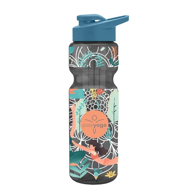 Champion 28 Oz. Transparent Bottle - Drink Thru Lid and Large... from ASI 40480 Koozie Group