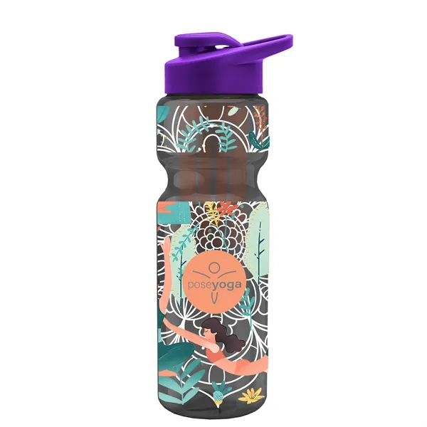 Champion 28 Oz. Transparent Bottle - Drink Thru Lid and Large... from ASI 40480 Koozie Group