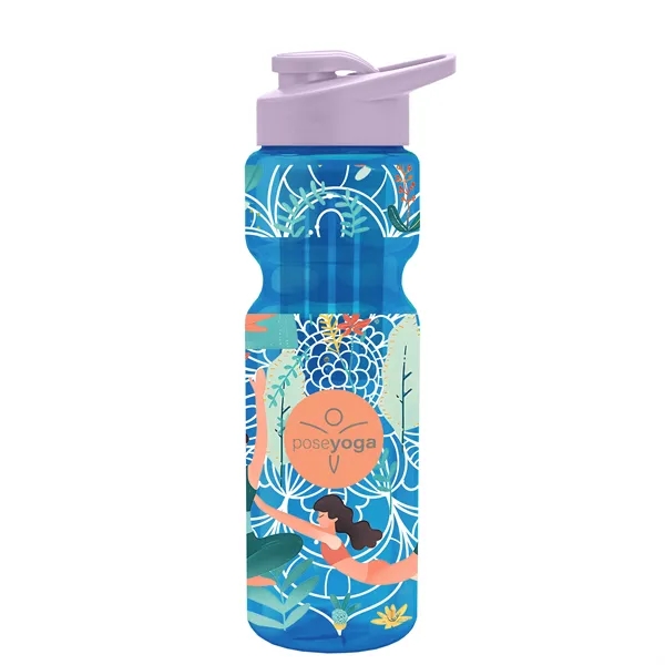 Champion 28 Oz. Transparent Bottle - Drink Thru Lid and Large... from ASI 40480 Koozie Group