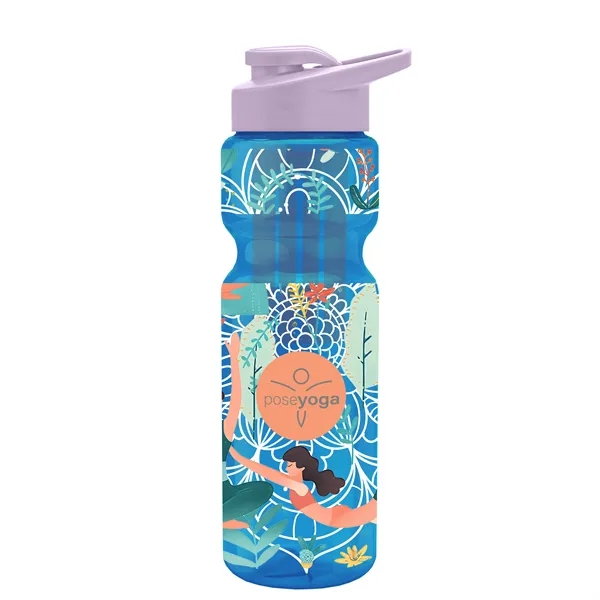 Champion 28 Oz. Transparent Bottle - Drink Thru Lid and Large... from ASI 40480 Koozie Group