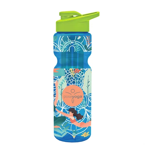 Champion 28 Oz. Transparent Bottle - Drink Thru Lid and Large... from ASI 40480 Koozie Group