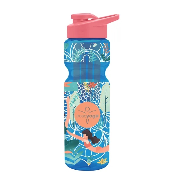 Champion 28 Oz. Transparent Bottle - Drink Thru Lid and Large... from ASI 40480 Koozie Group