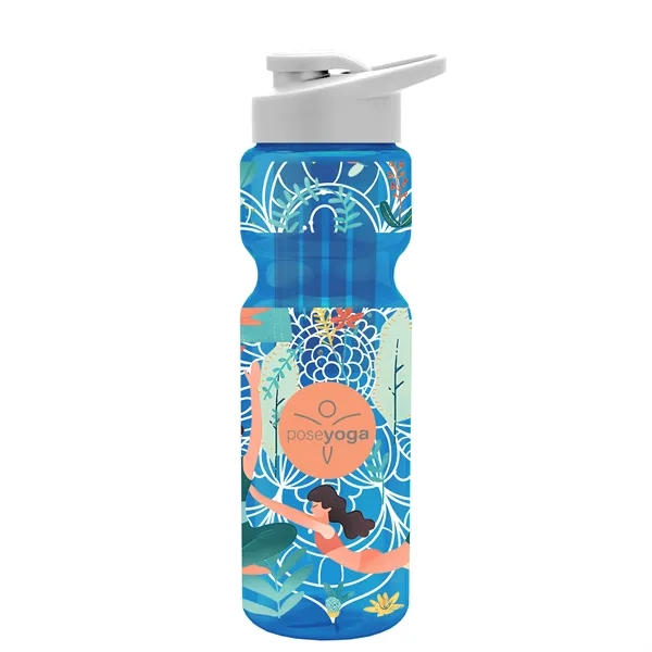 Champion 28 Oz. Transparent Bottle - Drink Thru Lid and Large... from ASI 40480 Koozie Group