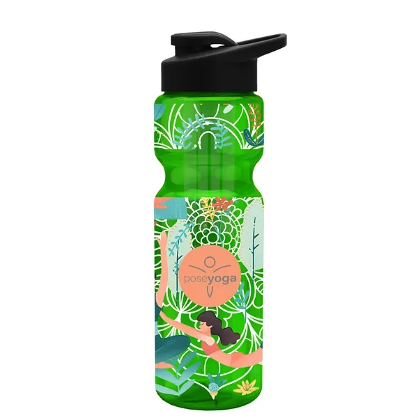 Champion 28 Oz. Transparent Bottle - Drink Thru Lid and Large... from ASI 40480 Koozie Group