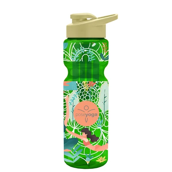 Champion 28 Oz. Transparent Bottle - Drink Thru Lid and Large... from ASI 40480 Koozie Group