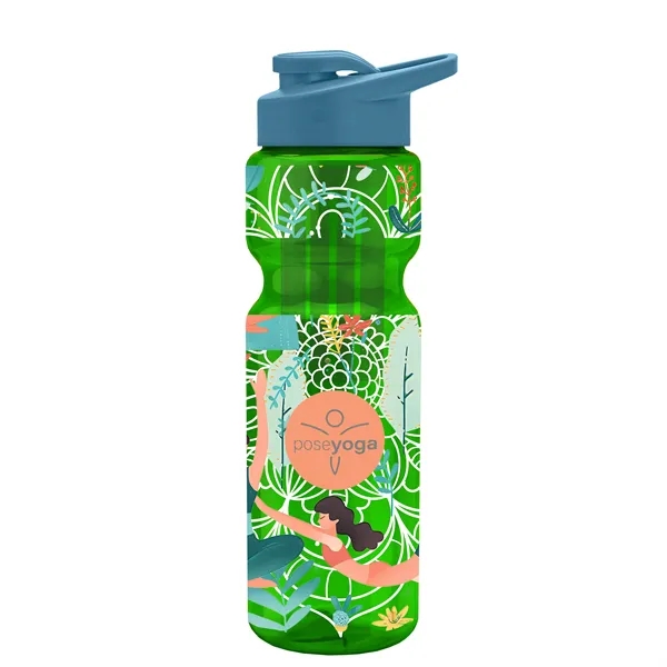 Champion 28 Oz. Transparent Bottle - Drink Thru Lid and Large... from ASI 40480 Koozie Group