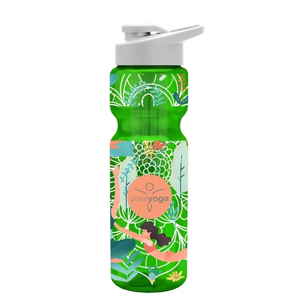 Champion 28 Oz. Transparent Bottle - Drink Thru Lid and Large... from ASI 40480 Koozie Group