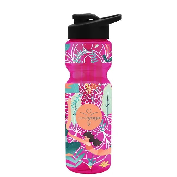 Champion 28 Oz. Transparent Bottle - Drink Thru Lid and Large... from ASI 40480 Koozie Group