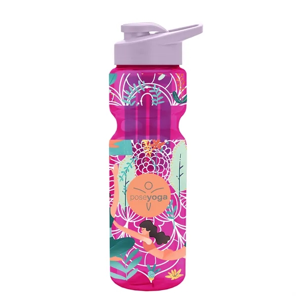 Champion 28 Oz. Transparent Bottle - Drink Thru Lid and Large... from ASI 40480 Koozie Group