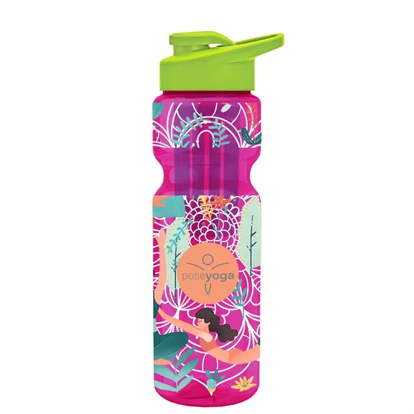 Champion 28 Oz. Transparent Bottle - Drink Thru Lid and Large... from ASI 40480 Koozie Group