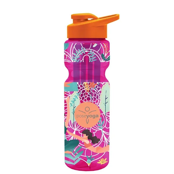 Champion 28 Oz. Transparent Bottle - Drink Thru Lid and Large... from ASI 40480 Koozie Group