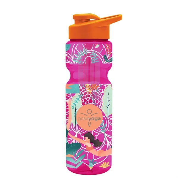 Champion 28 Oz. Transparent Bottle - Drink Thru Lid and Large... from ASI 40480 Koozie Group