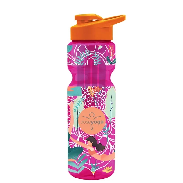 Champion 28 Oz. Transparent Bottle - Drink Thru Lid and Large... from ASI 40480 Koozie Group