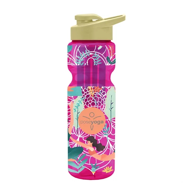 Champion 28 Oz. Transparent Bottle - Drink Thru Lid and Large... from ASI 40480 Koozie Group