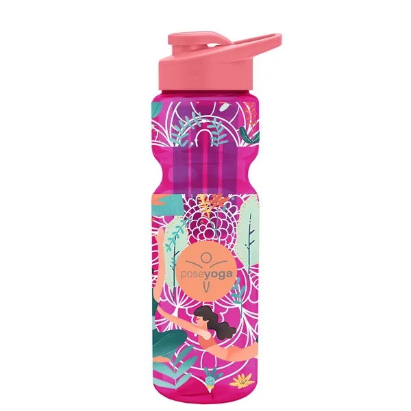 Champion 28 Oz. Transparent Bottle - Drink Thru Lid and Large... from ASI 40480 Koozie Group