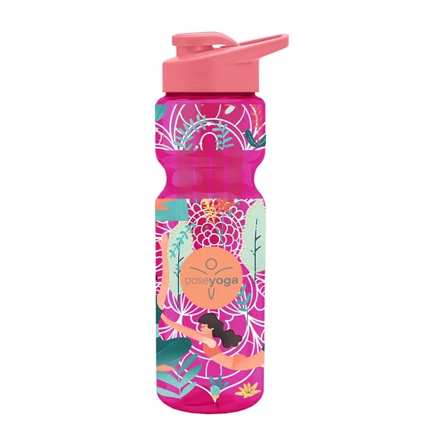 Champion 28 Oz. Transparent Bottle - Drink Thru Lid and Large... from ASI 40480 Koozie Group