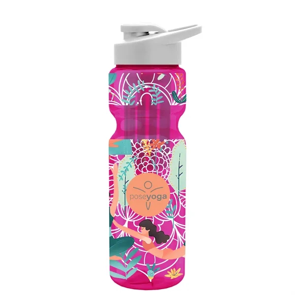 Champion 28 Oz. Transparent Bottle - Drink Thru Lid and Large... from ASI 40480 Koozie Group